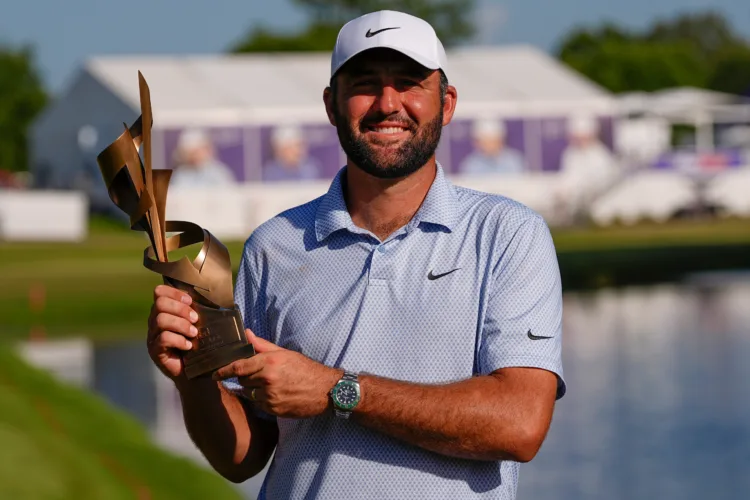 Scottie Scheffler on the cusp of breaking a PGA Tour mark Tiger Woods has held for 26 years